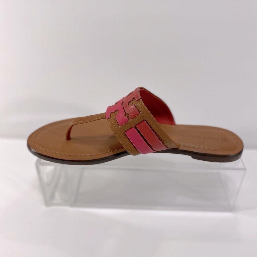 New Tory Burch Leigh  Flip-Flop Sandals - Picture 7 of 13